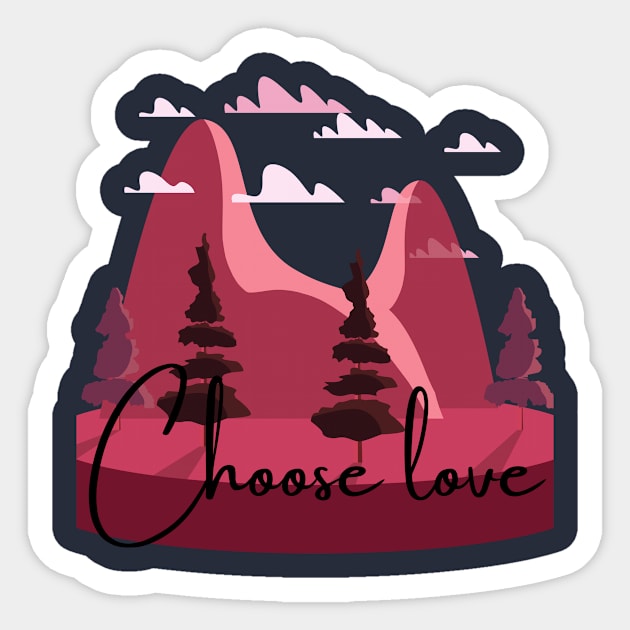 Choose love Sticker by JuliaUkraine